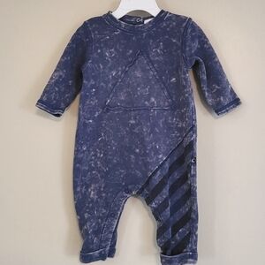 Kidding Around blue one piece romper